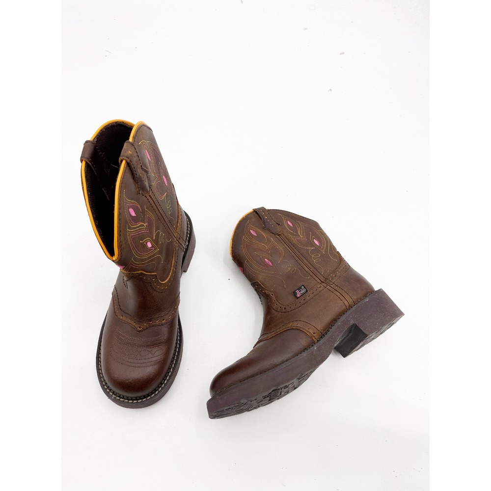 Justin Gypsy Gemma Brown Leather Western Cowgirl Boots GY9526 Womens 6.5 B